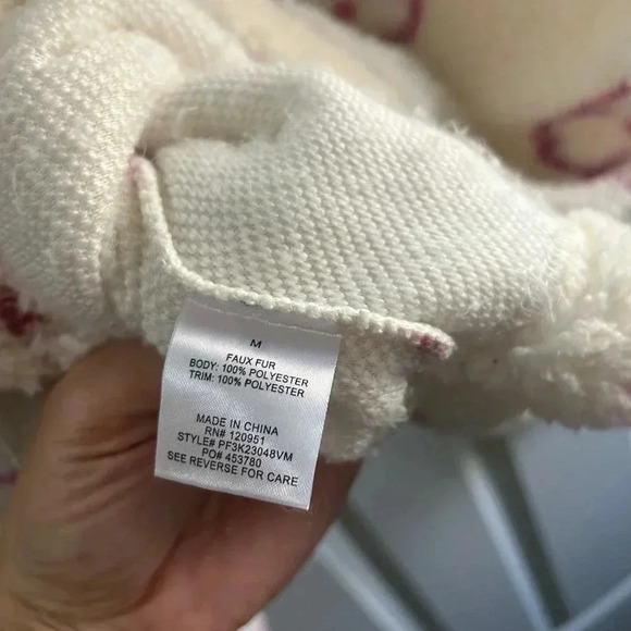 NWOT unworn size M women’s super soft fleece top. Half zip. Collar.Pocket.Floral - Picture 7 of 9